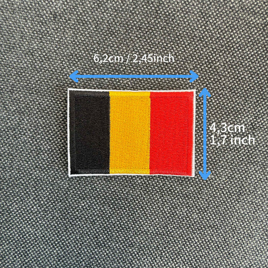 Custom Embroidered Country Flag Patch 4.3×6.3cm – Iron-On or Sew-On