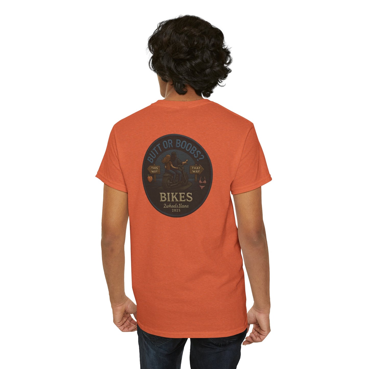 Bold Rider Motorcycle T-Shirt – Humor Graphic by 2Wheels1Lane