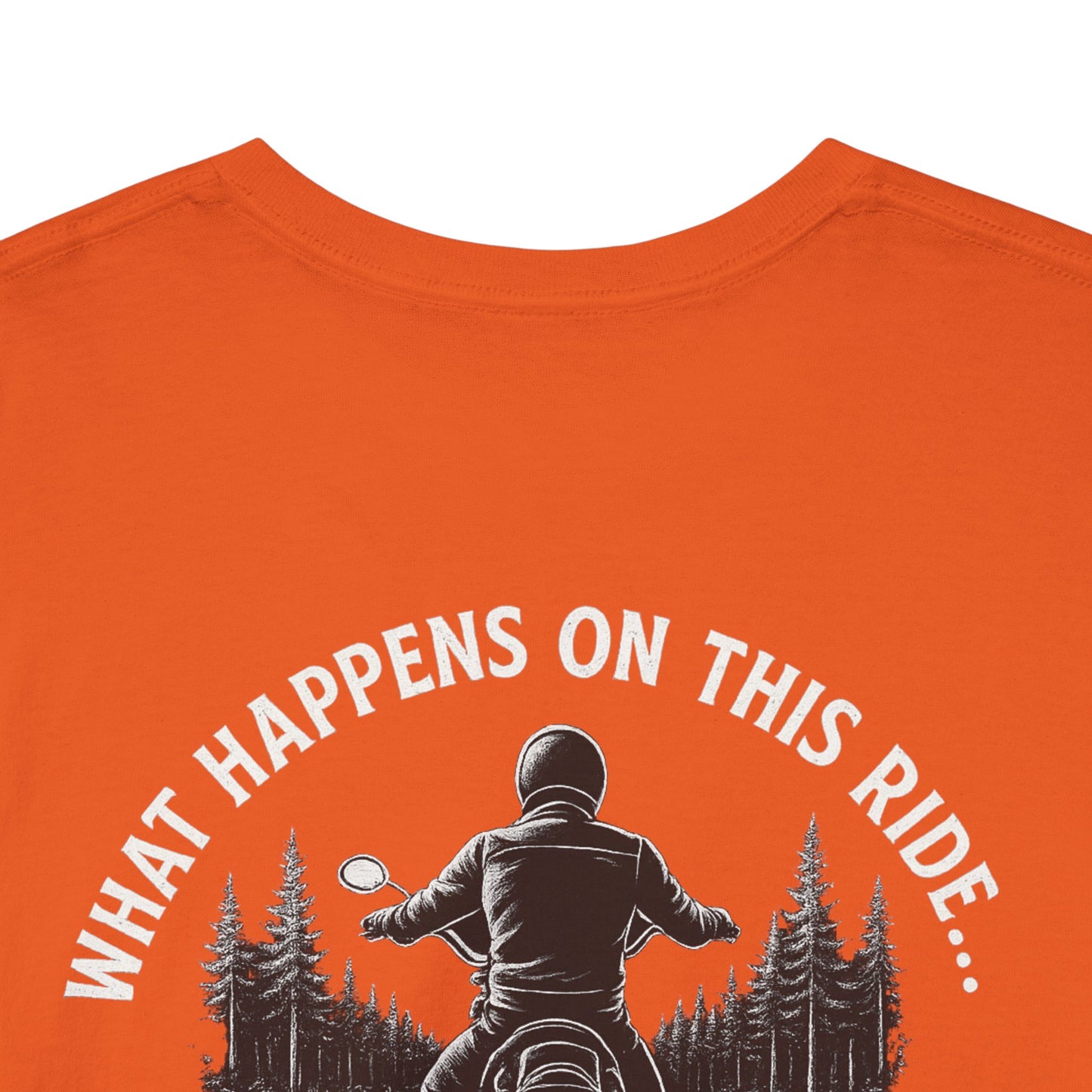 Biker T-Shirt – Design 2 "What Happens on This Ride Stays Off Instagram" – 2Wheels1Lane Exclusive