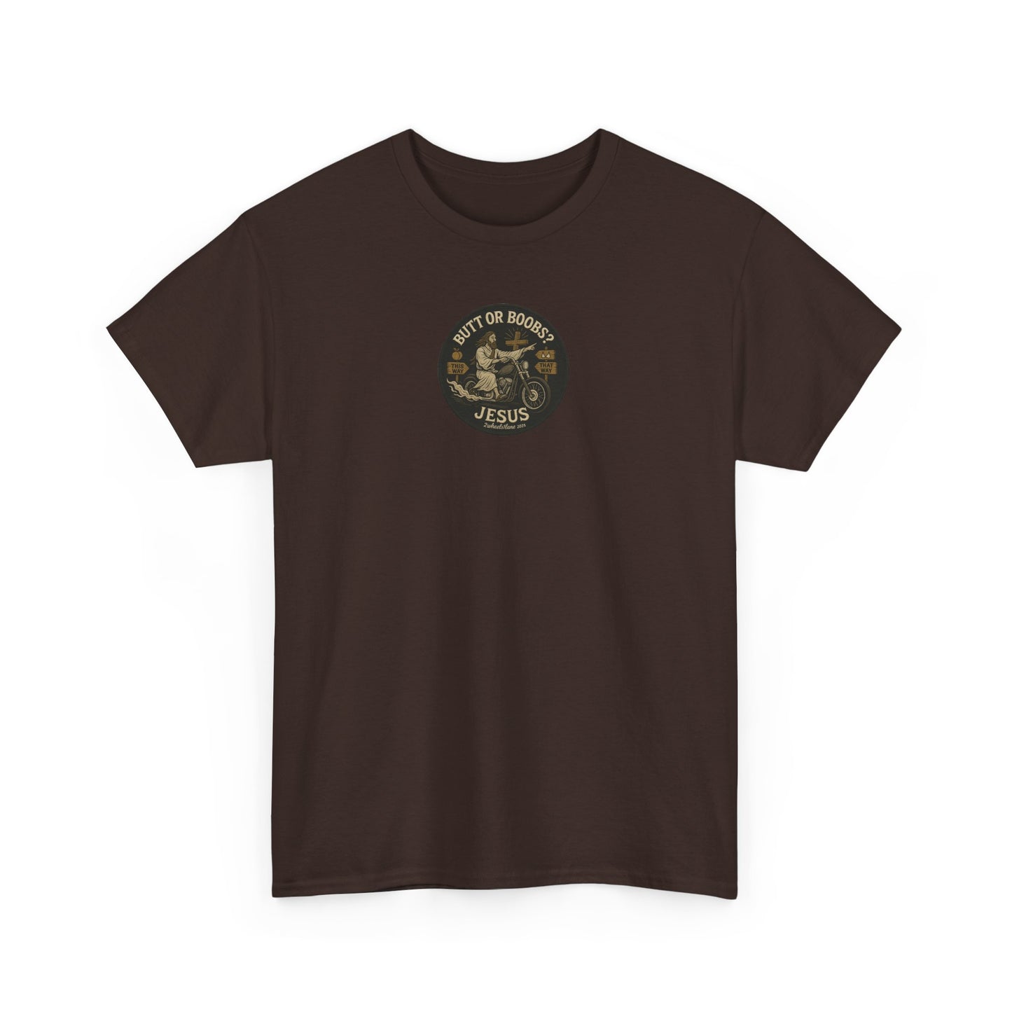 Jesus Biker T-Shirt – Bold Humor & Chopper Design | 2Wheels1Lane