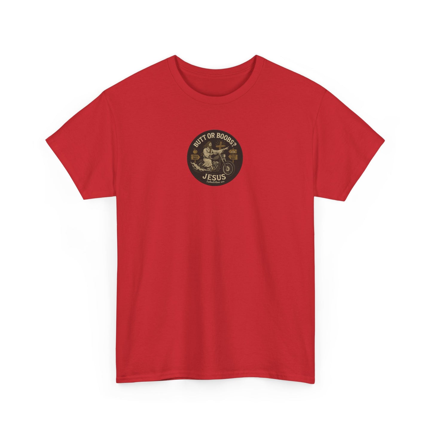 Jesus Biker T-Shirt – Bold Humor & Chopper Design | 2Wheels1Lane