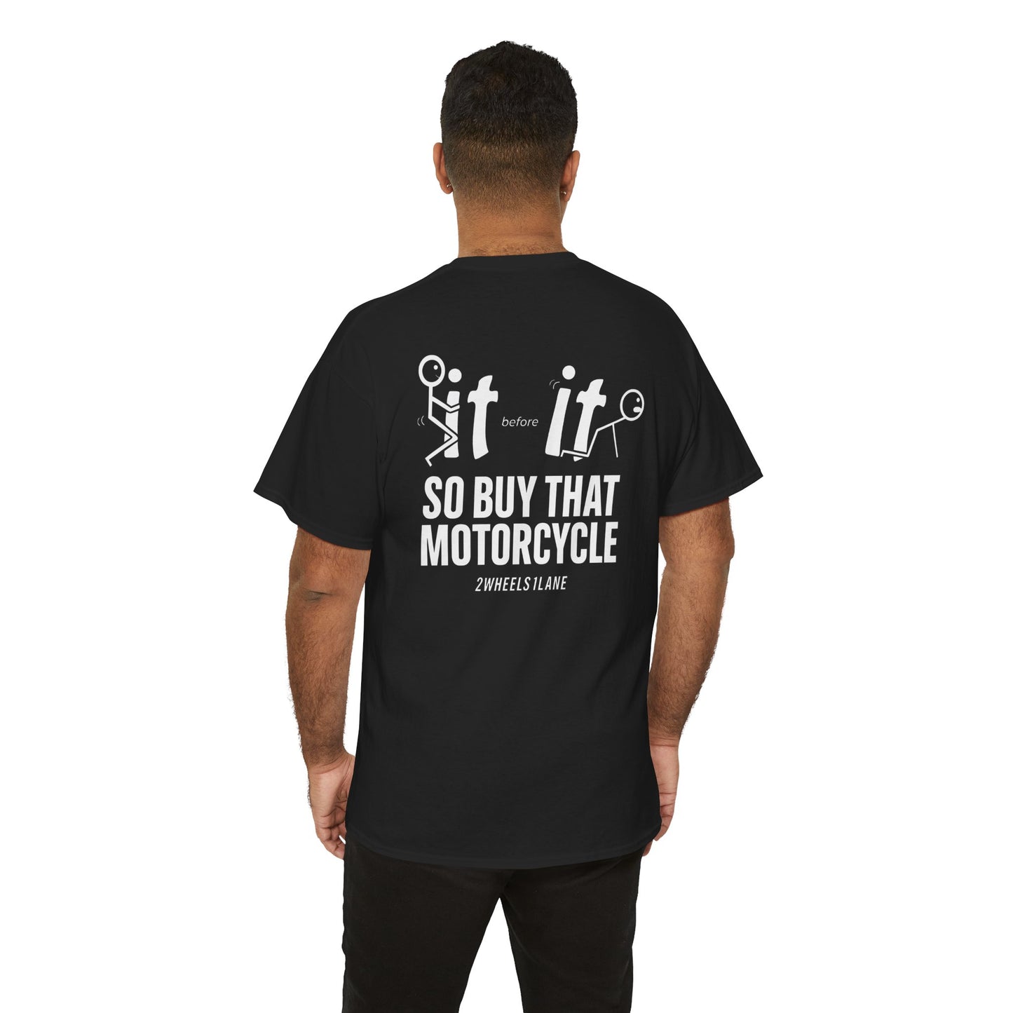 Motorcycle T-Shirt, Bold Biker Graphic Tee | 2Wheels1Lane