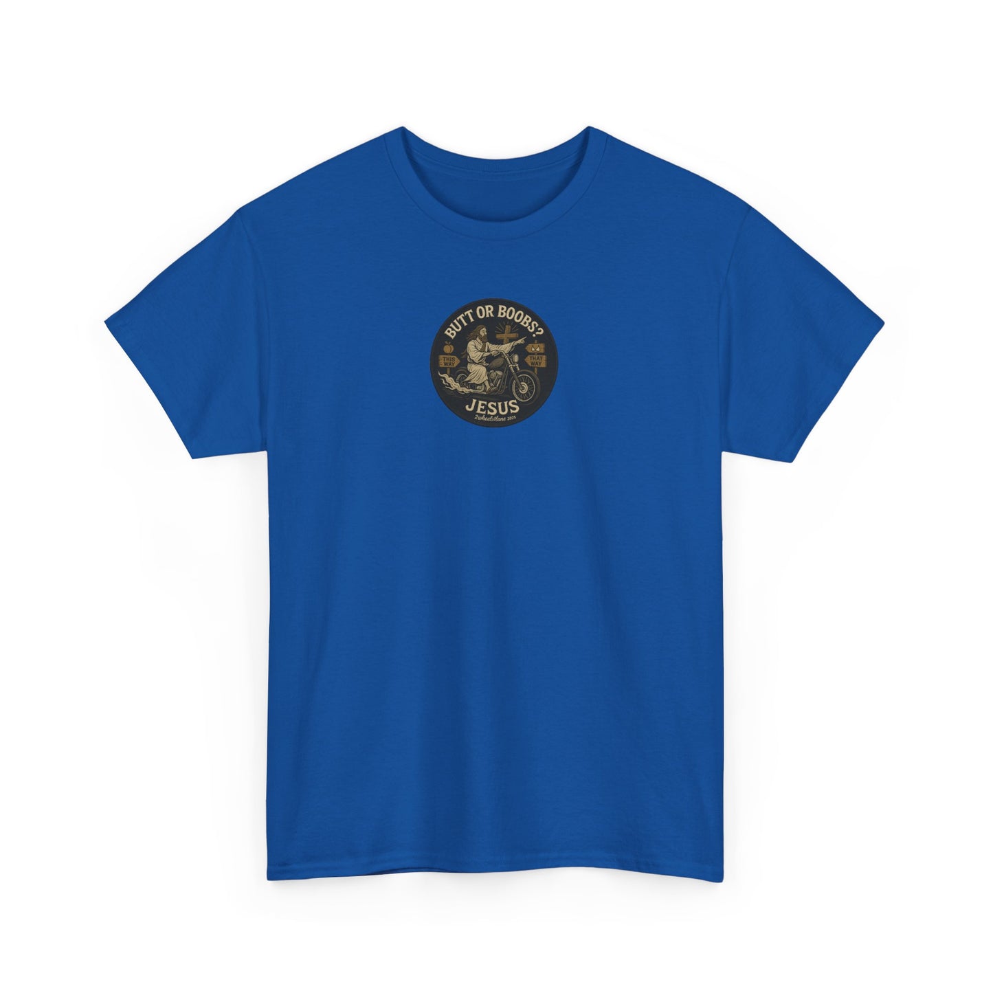 Jesus Biker T-Shirt – Bold Humor & Chopper Design | 2Wheels1Lane