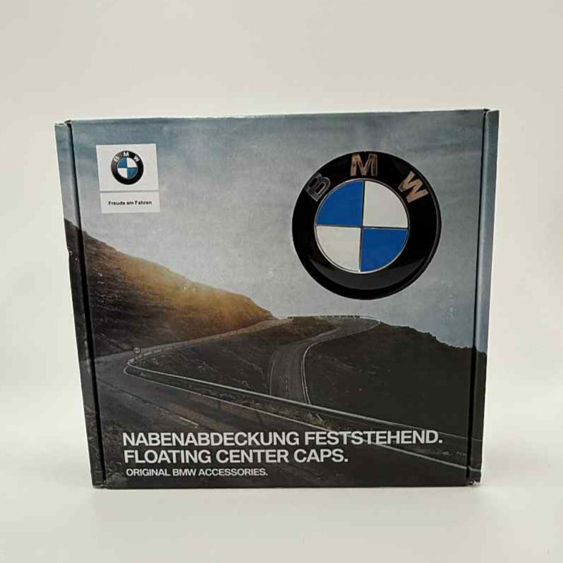4pcs 68mm BMW Floating Wheel Caps – Spinning Logo Center Covers