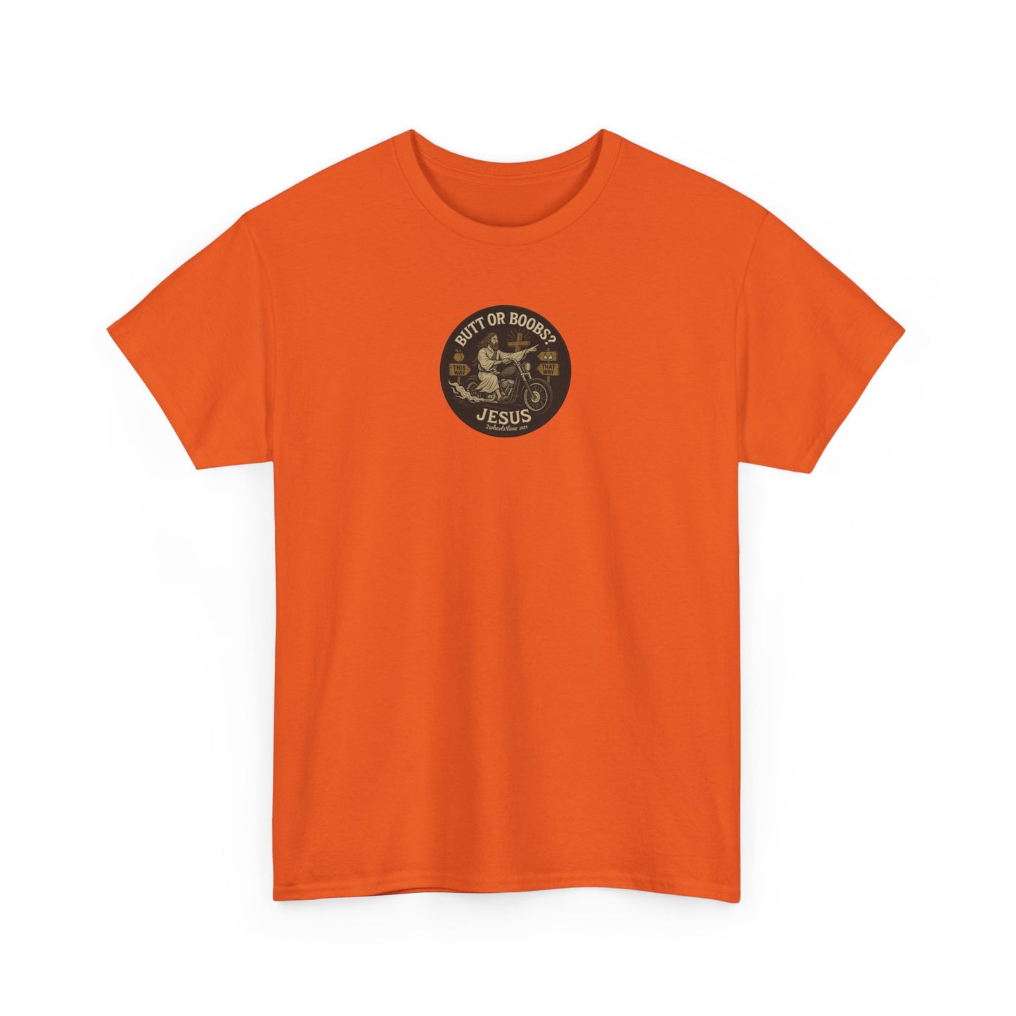 Jesus Biker T-Shirt – Bold Humor & Chopper Design | 2Wheels1Lane