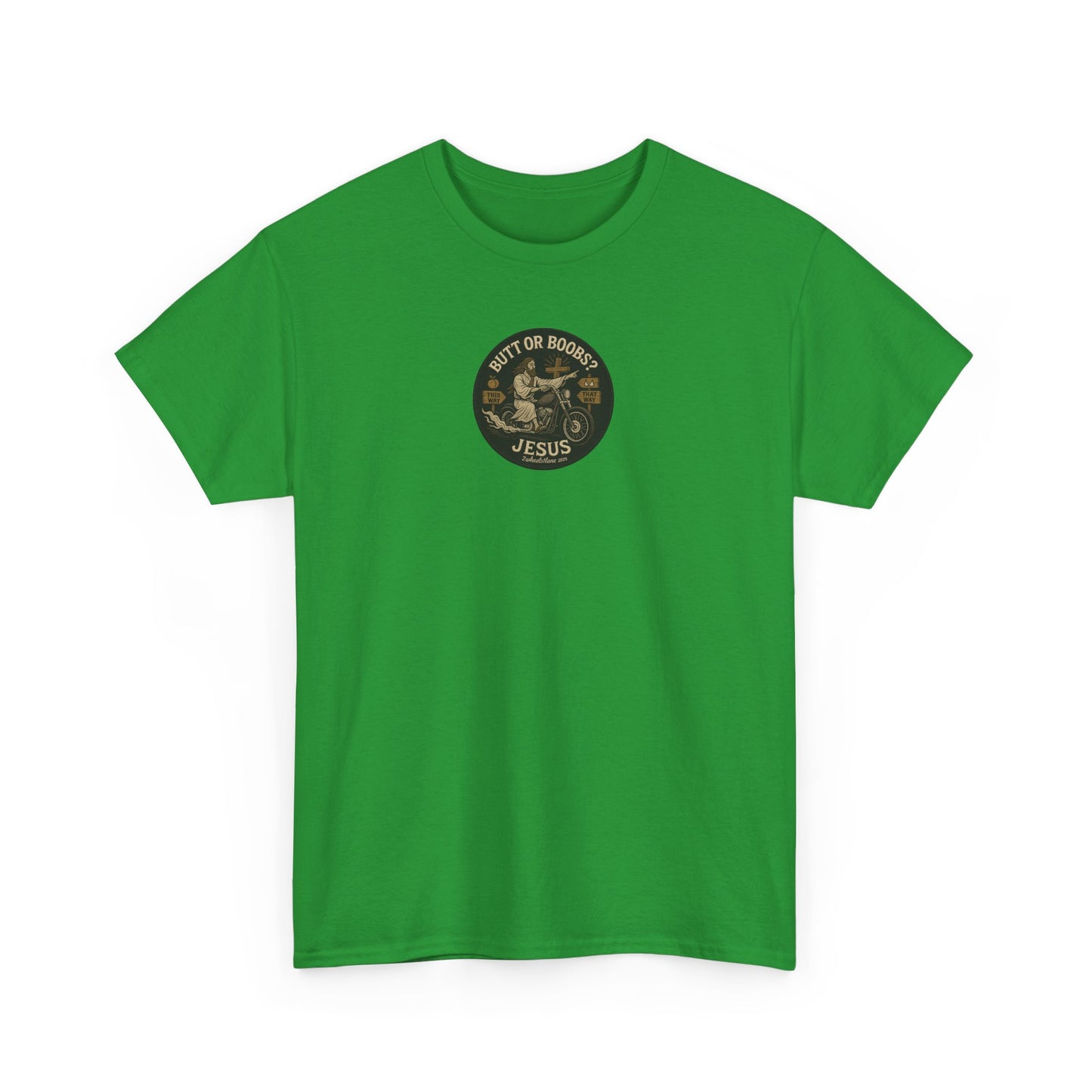 Jesus Biker T-Shirt – Bold Humor & Chopper Design | 2Wheels1Lane