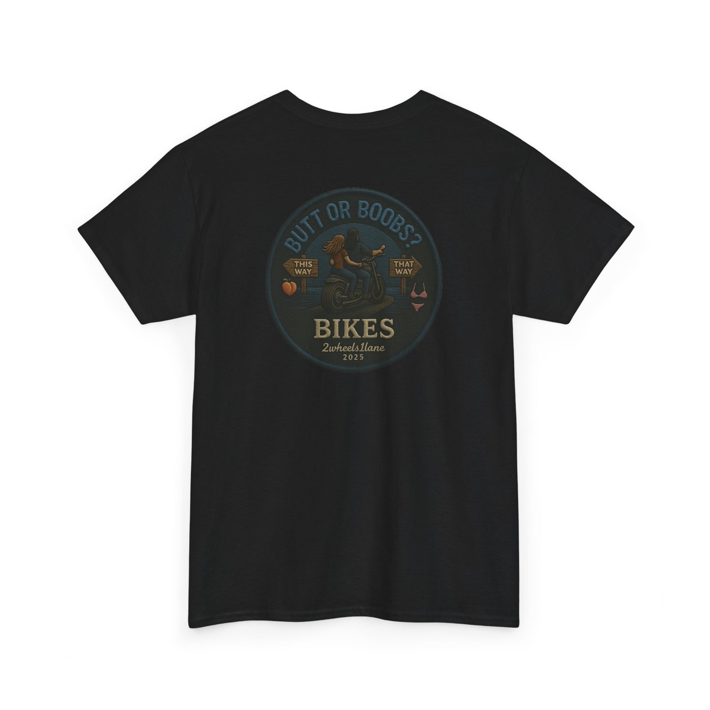 Bold Rider Motorcycle T-Shirt – Humor Graphic by 2Wheels1Lane