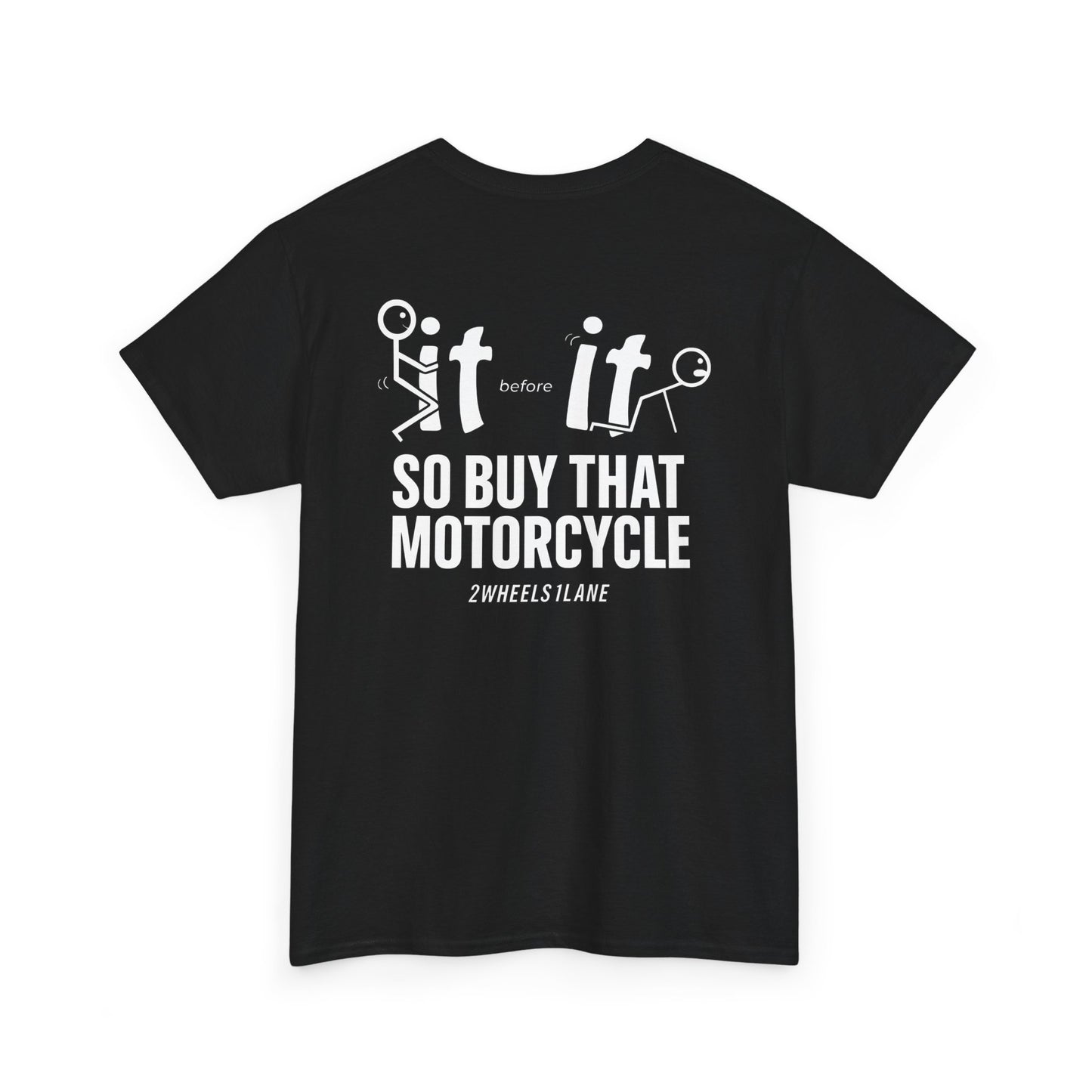 Motorcycle T-Shirt, Bold Biker Graphic Tee | 2Wheels1Lane