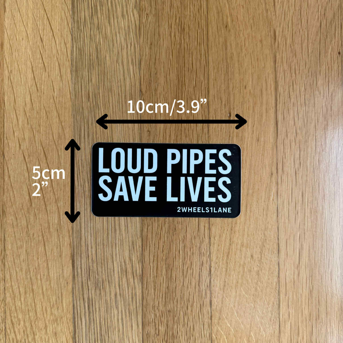 Loud Pipes Save Lives Sticker – 10×5cm Vinyl Decal for Bikers & Cars