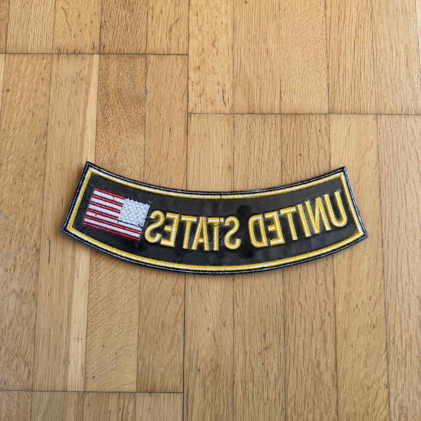 United States Rocker Patch 28x8cm – Embroidered Sew-On & Iron-On