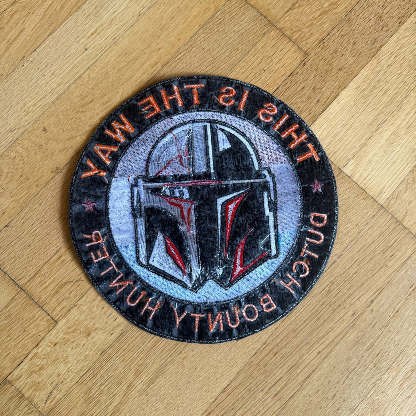 Dutch Bounty Hunter Biker Patch 22.5cm – Embroidered Sew-On Back Patch