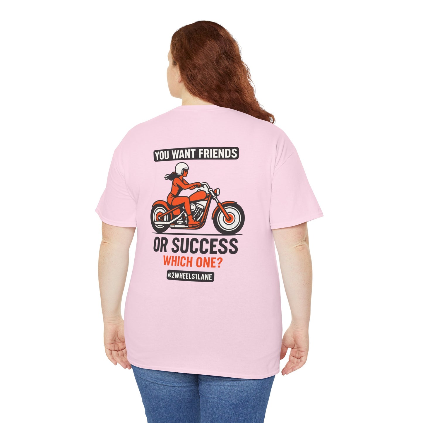 Biker T-Shirt – Friends or Success – 2Wheels1Lane