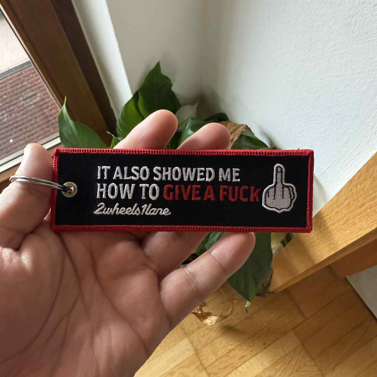 Motorcycle Key Tag – ‘Biker Therapy’ (13cm x 4cm)