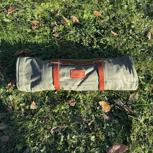 The Nomad – Waxed Canvas Motorcycle Camping Sleeping Bag Cover | Waterproof 3-Season Biker Bedroll for Outdoor & Bushcraft Adventure