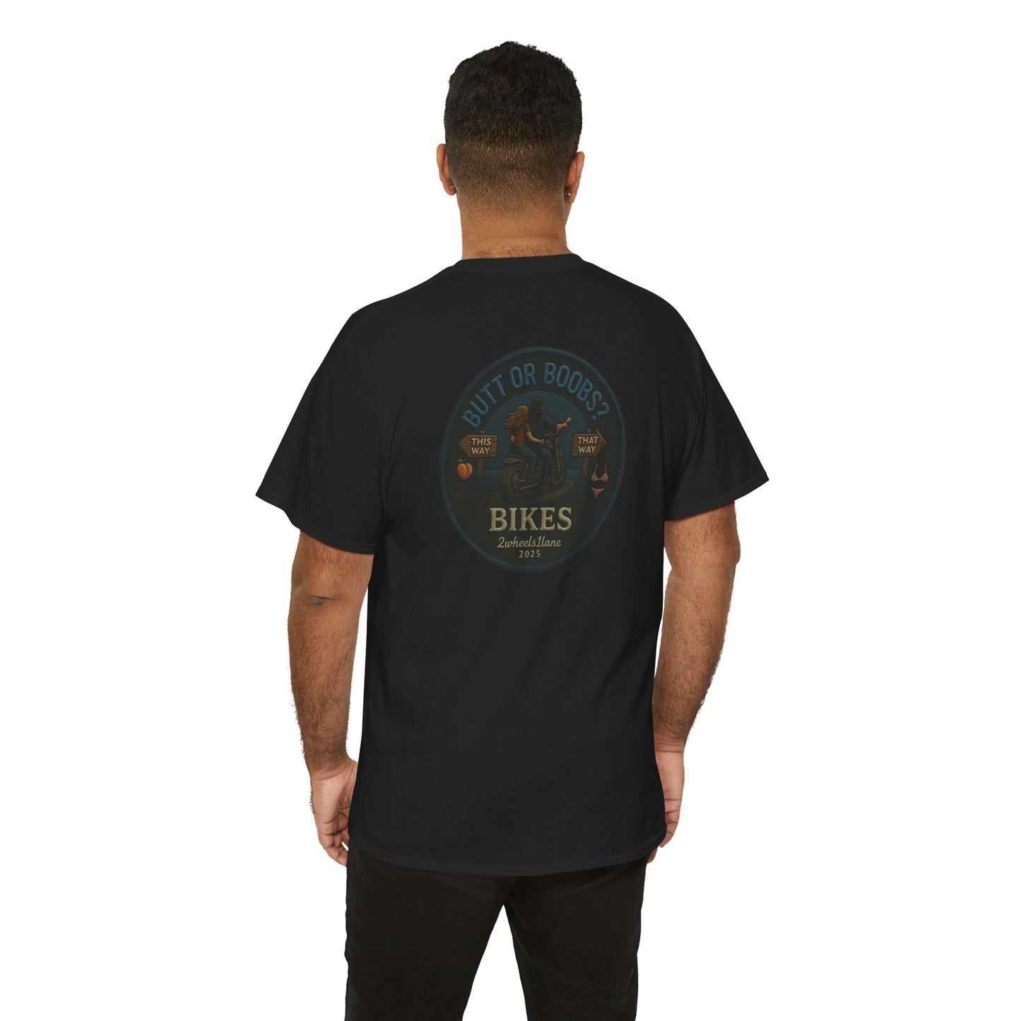 Bold Rider Motorcycle T-Shirt – Humor Graphic by 2Wheels1Lane
