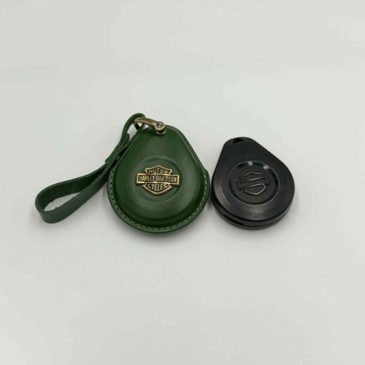 Green Leather Harley-Davidson Key Fob Cover – 2023 & Earlier
