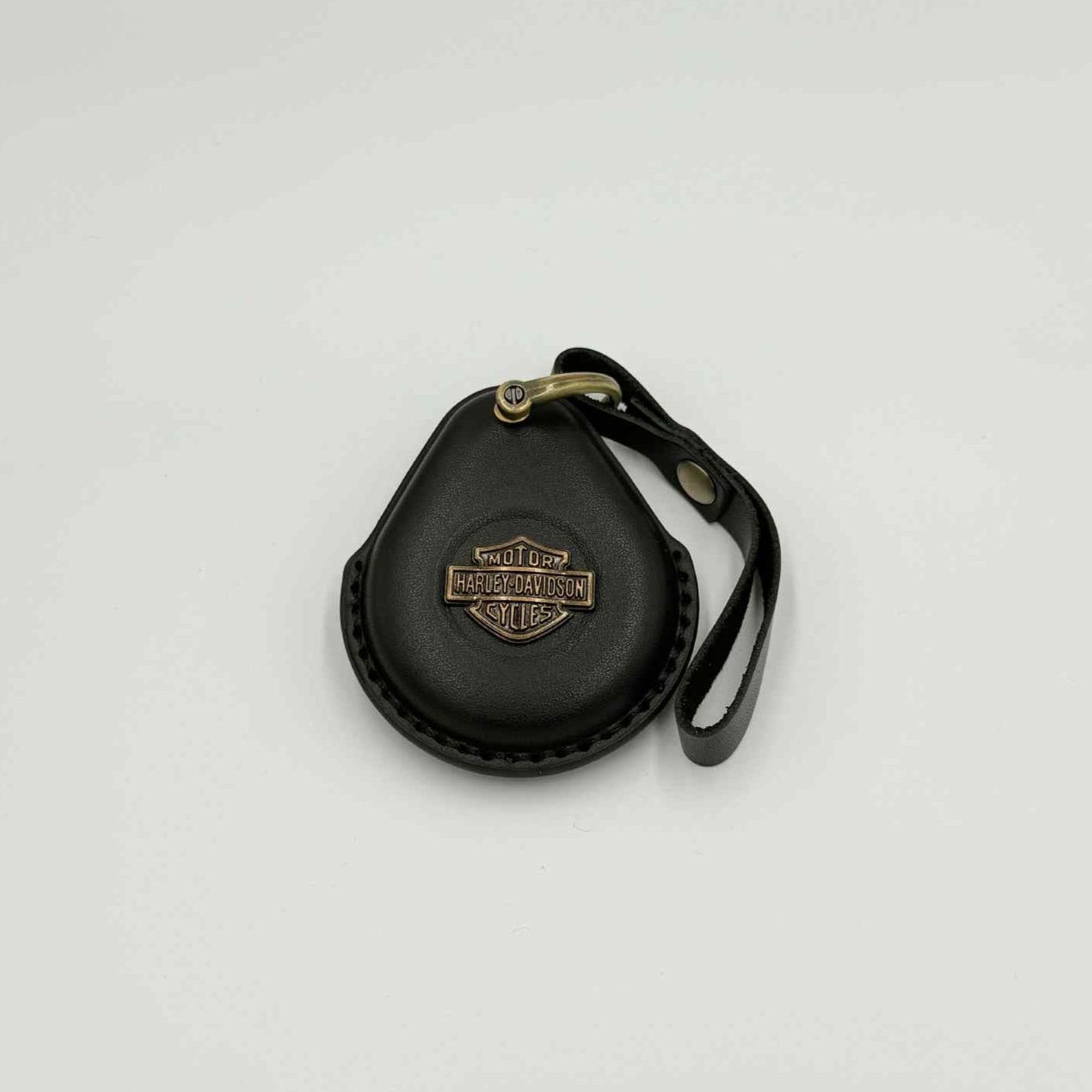 Balck Leather Harley-Davidson Key Fob Cover – 2023 & Earlier