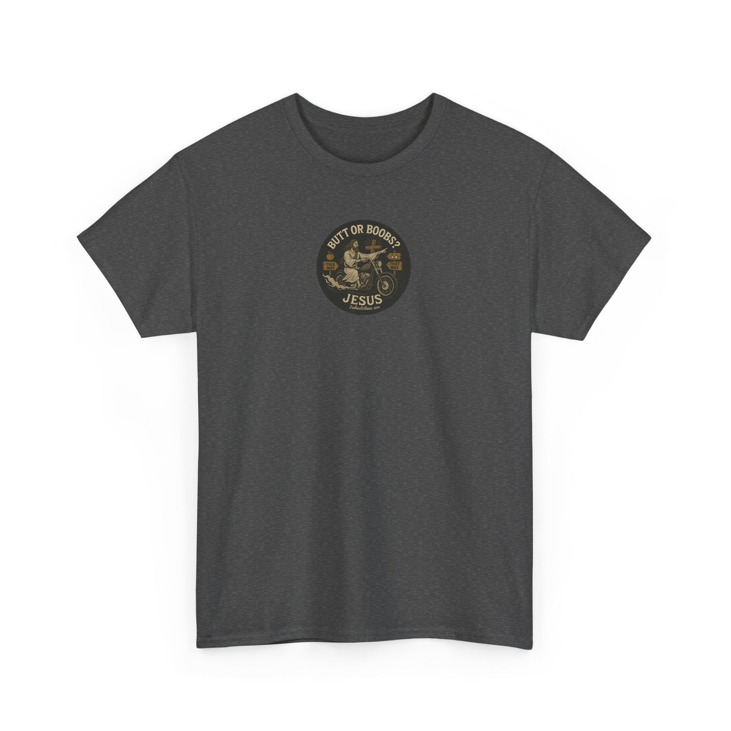 Jesus Biker T-Shirt – Bold Humor & Chopper Design | 2Wheels1Lane
