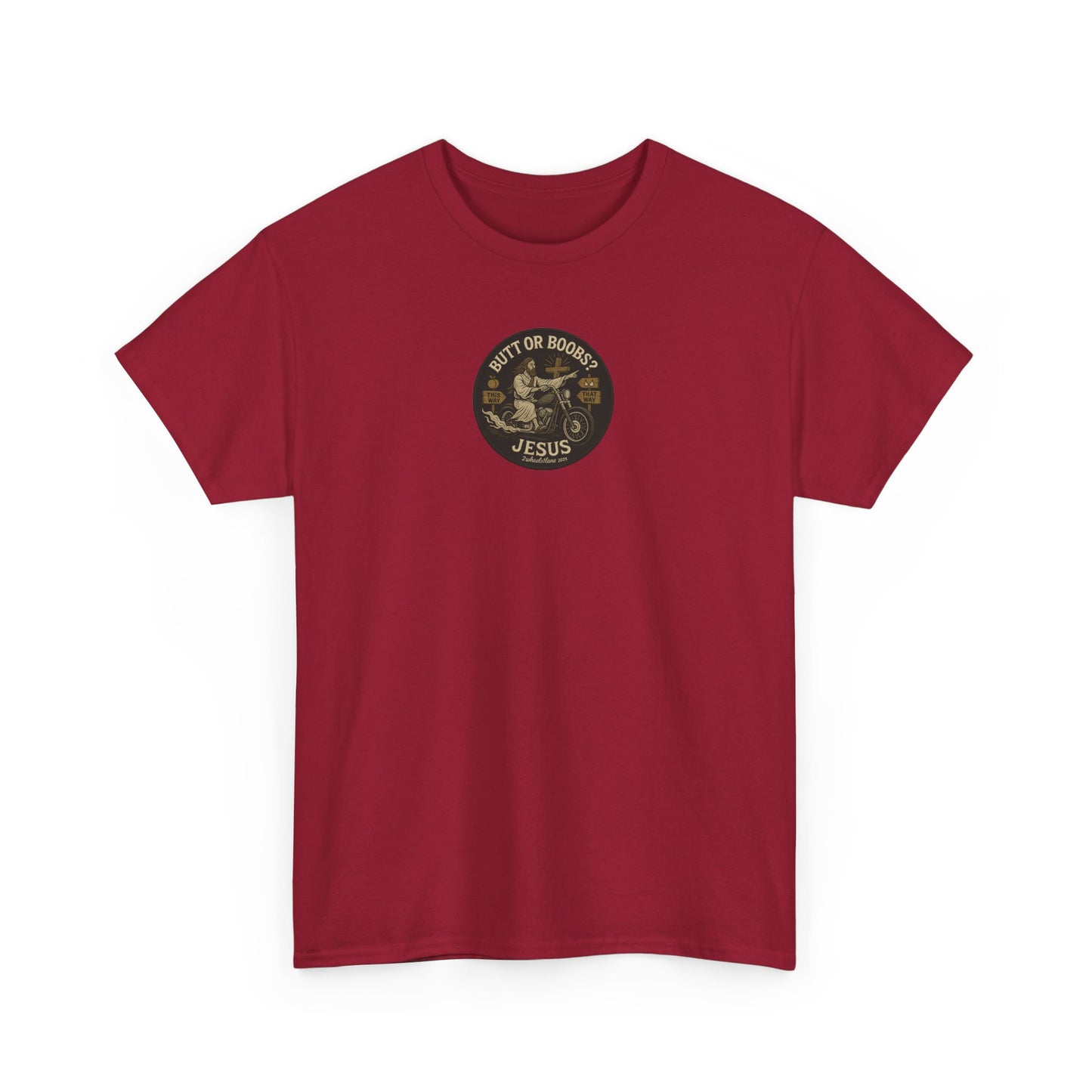 Jesus Biker T-Shirt – Bold Humor & Chopper Design | 2Wheels1Lane