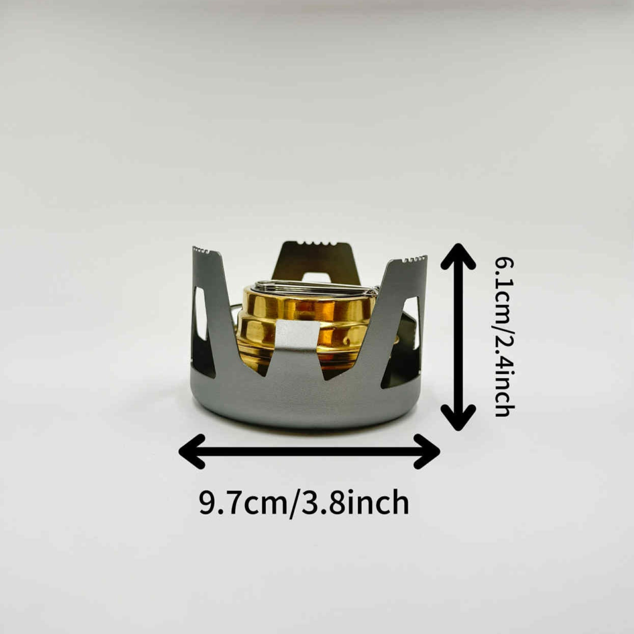Portable Camping Mini Stove – Lightweight Aluminum Alloy, Adjustable Flame, Stainless Steel Split Stove for Bikers & Outdoor Coffee