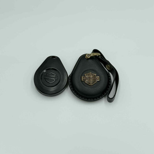Black Leather Harley-Davidson Key Fob Cover – 2023 & Earlier