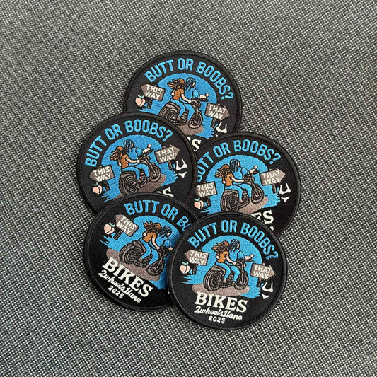7cm Funny Biker Patch – Embroidered Sew-On & Iron-On Motorcycle Patch