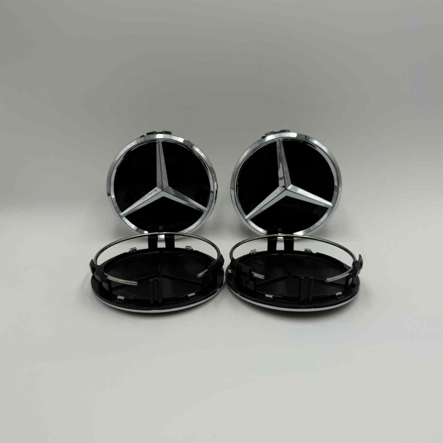 4pcs 75mm / 2.95" Fits Mercedes-Benz Wheel Center Caps