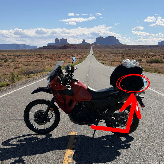 Outlaw Rouge Edition Motorcycle Camping Tent | 2Wheels1Lane Adventure Swag