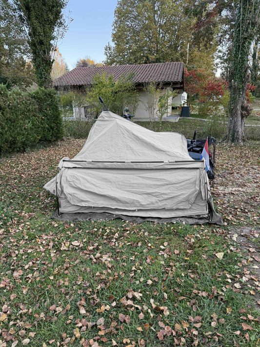 PREORDER THE OUTLAW Motorcycle Camping Tent | 2Wheels1Lane Adventure Swag