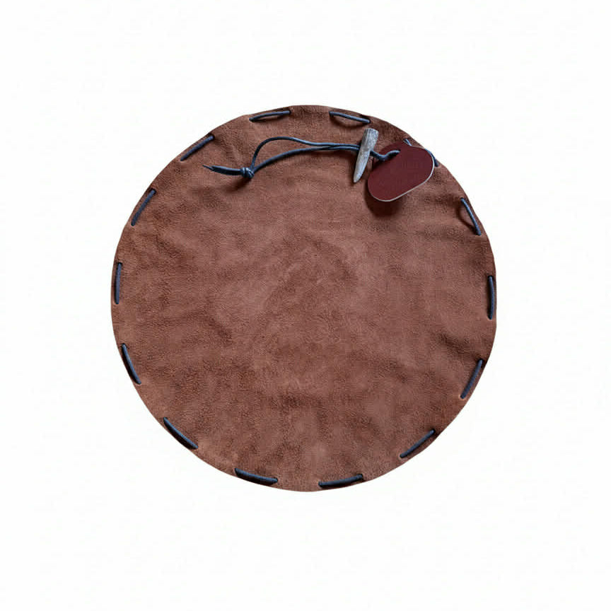 The Outlander Suede Camp Roll, Motorcycle Bushcraft Utility Mat & Gear Pouch