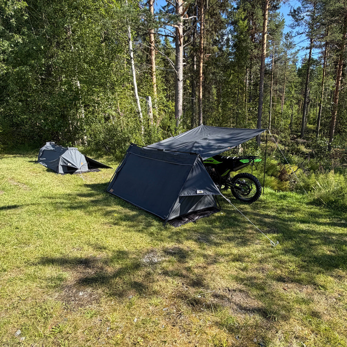 PREORDER 2RUNNER – 2 Person Motorcycle Camping System