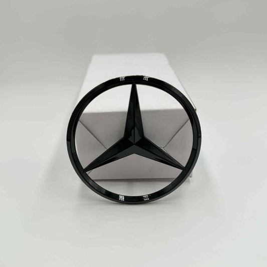 Mercedes Black Emblem Badge 8cm (3.15") – Durable Waterproof