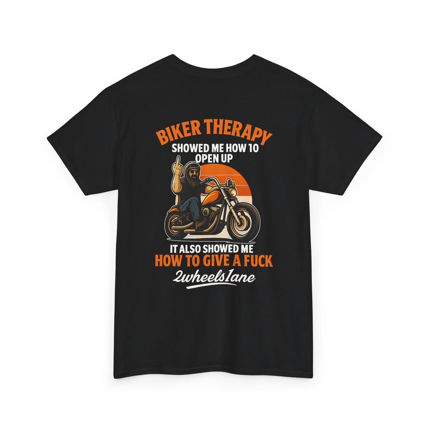 Biker Therapy Rider T-Shirt – 2Wheels1Lane Edition Motorcycle Tee