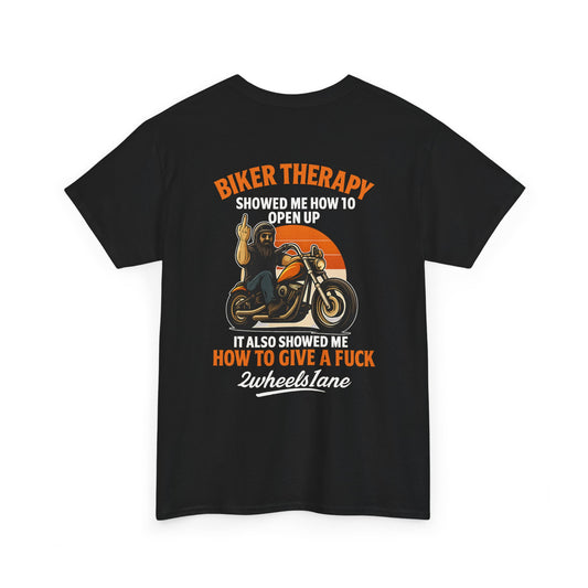 Biker Therapy Rider T-Shirt – 2Wheels1Lane Edition Motorcycle Tee