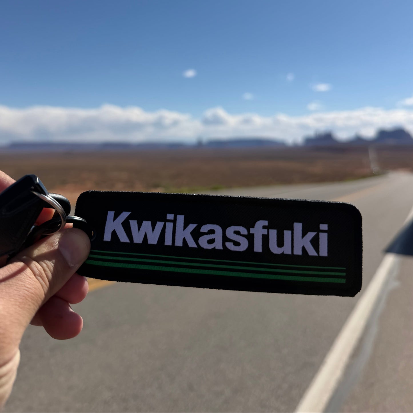 Motorcycle Key Tag – Kwikasfuki (13cm x 4cm)