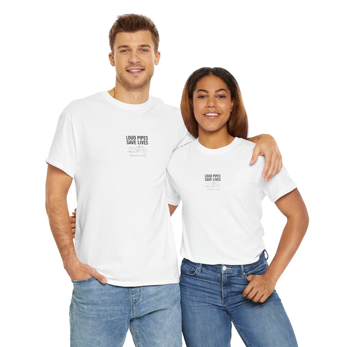 Loud Pipes Save Lives T-Shirt – Motorcycle Rider Tee | 2Wheels1Lane