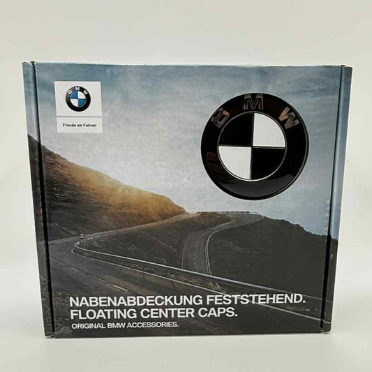 4pcs 68mm Floating BMW Wheel Center Caps – Spinning Logo Covers