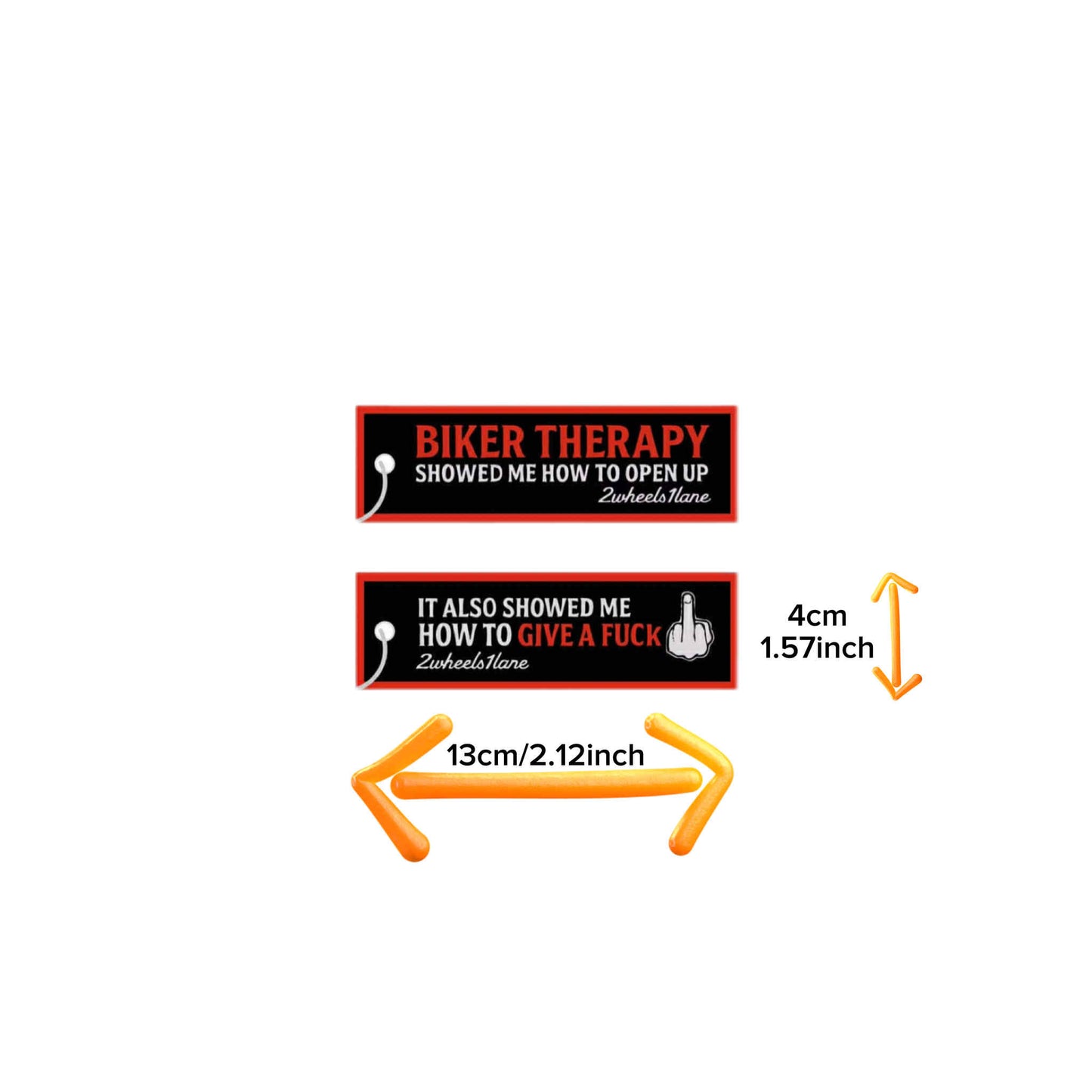 Motorcycle Key Tag – ‘Biker Therapy’ (13cm x 4cm)