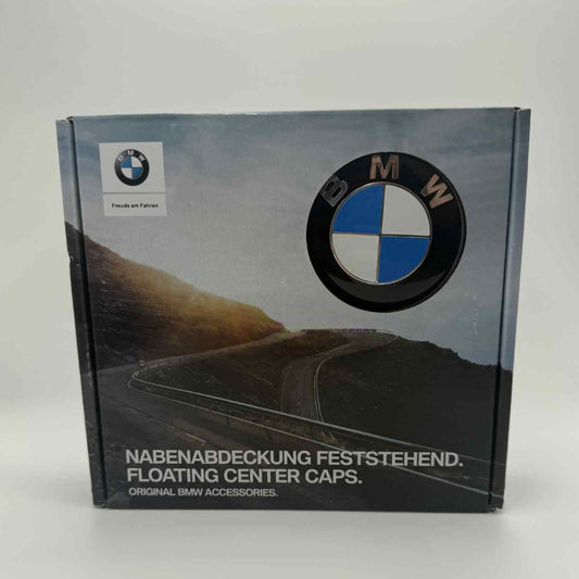 4pcs 68mm BMW Floating Wheel Caps – Spinning Logo Center Covers