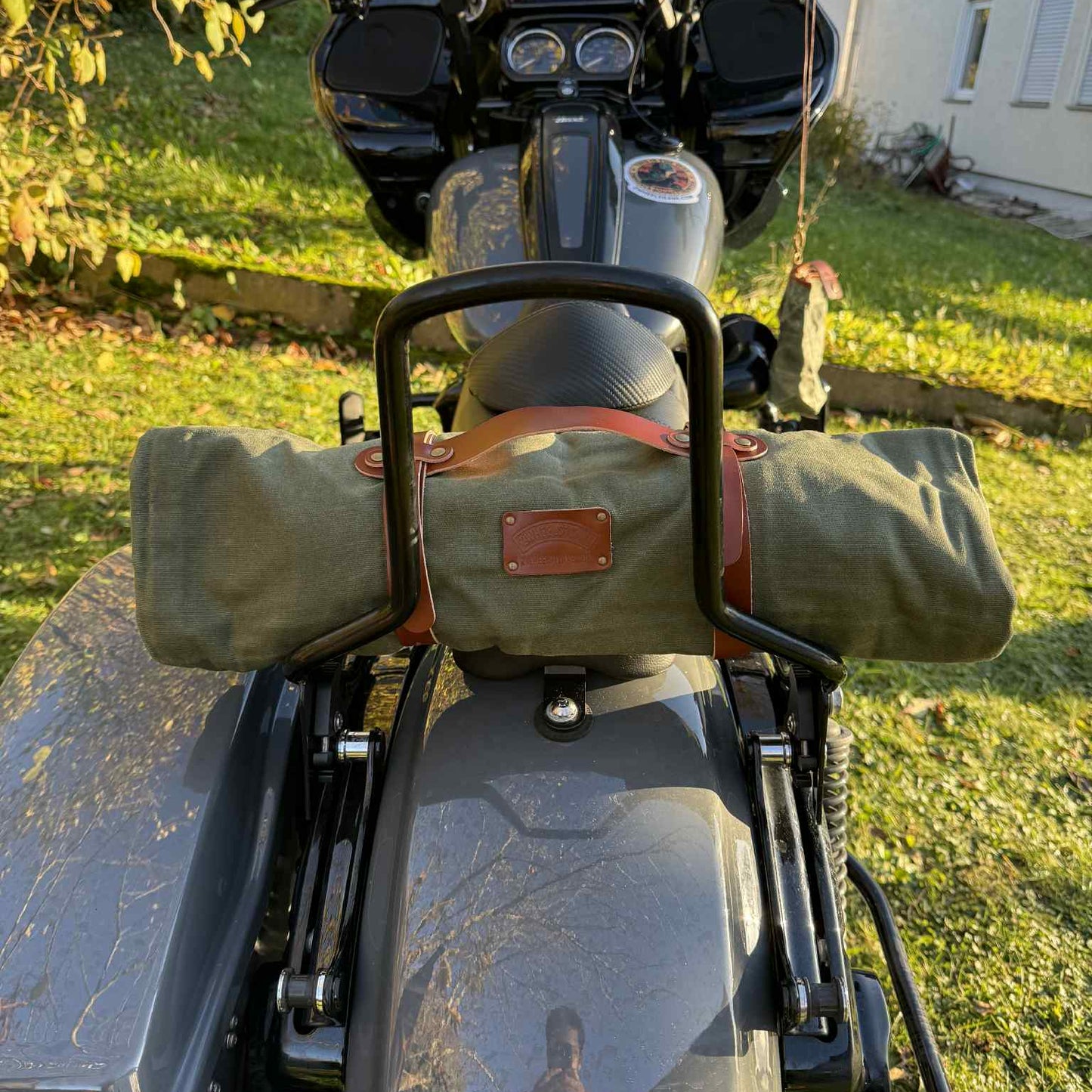 The Nomad – Waxed Canvas Motorcycle Camping Sleeping Bag Cover | Waterproof 3-Season Biker Bedroll for Outdoor & Bushcraft Adventure