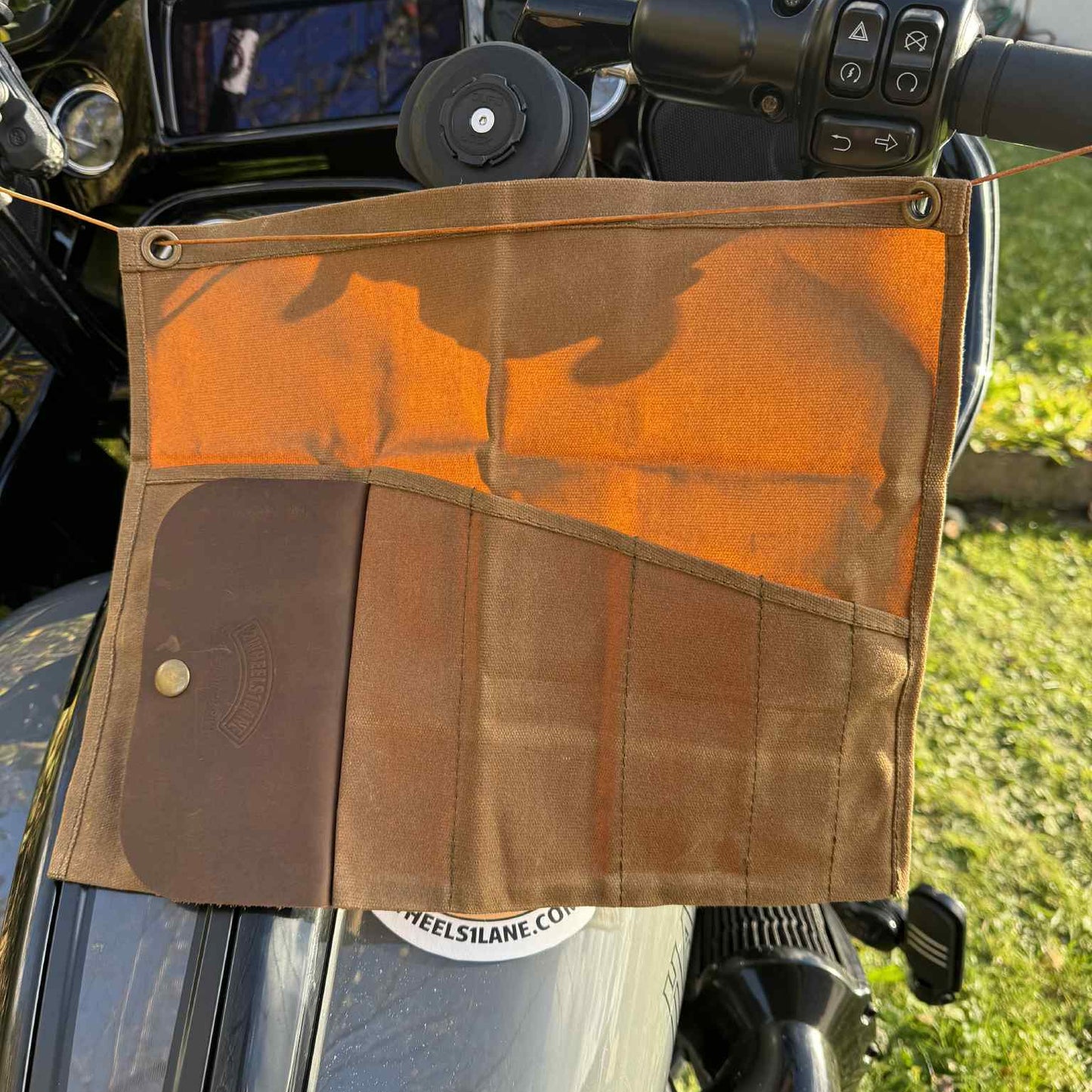 Waterproof Waxed Canvas Tool Roll – Durable Organizer for Camping & Outdoor Gear