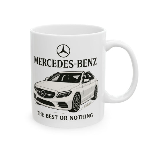 Custom Mercedes-Benz Mug – Ceramic Coffee Cup for Car Lovers (11oz / 15oz)