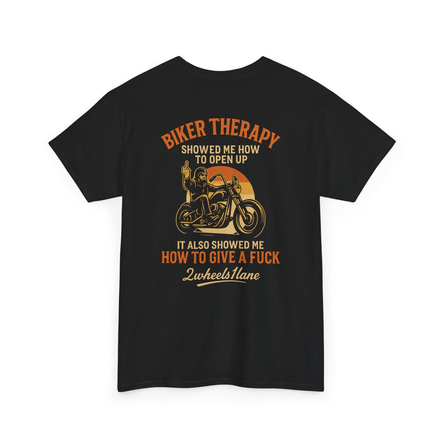 Biker Therapy Rider T-Shirt – 2Wheels1Lane Edition Motorcycle Tee