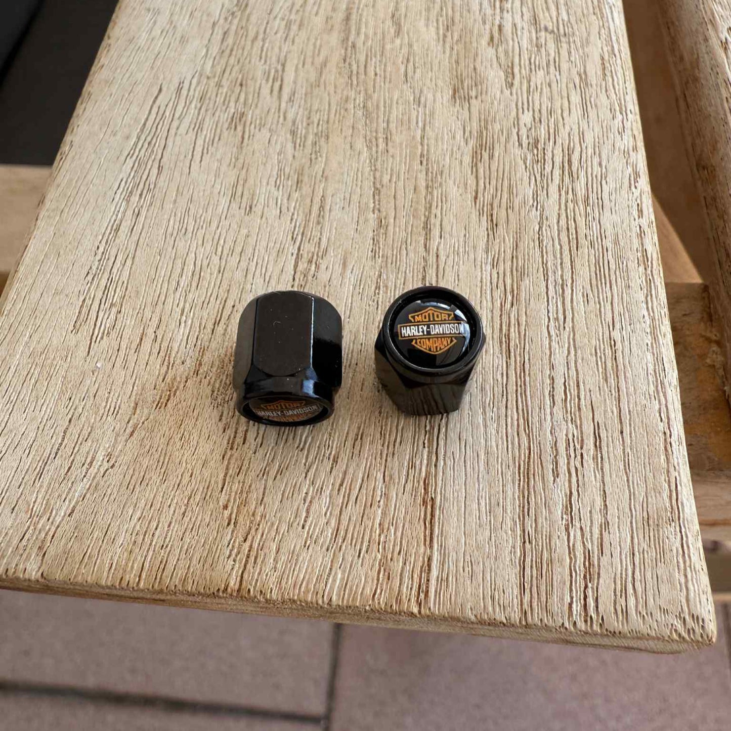 Harley-Davidson Logo Valve Caps – Pair (2 pcs)