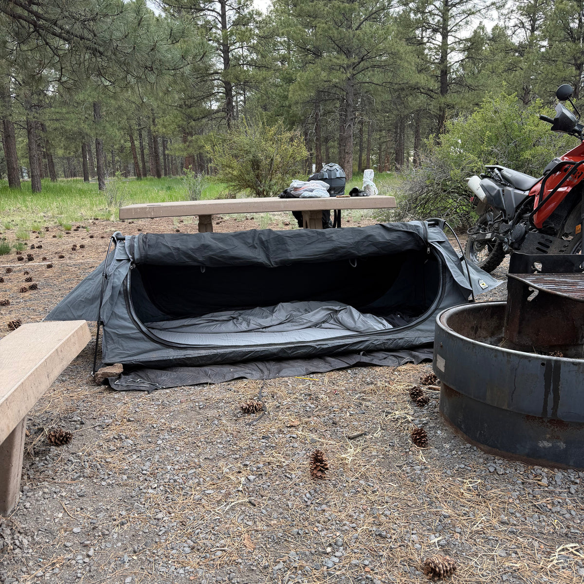 2Wheels1Lane OUTLAW Motorcycle Camping Tent
