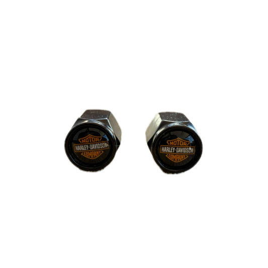 Harley-Davidson Logo Valve Caps – Pair (2 pcs)