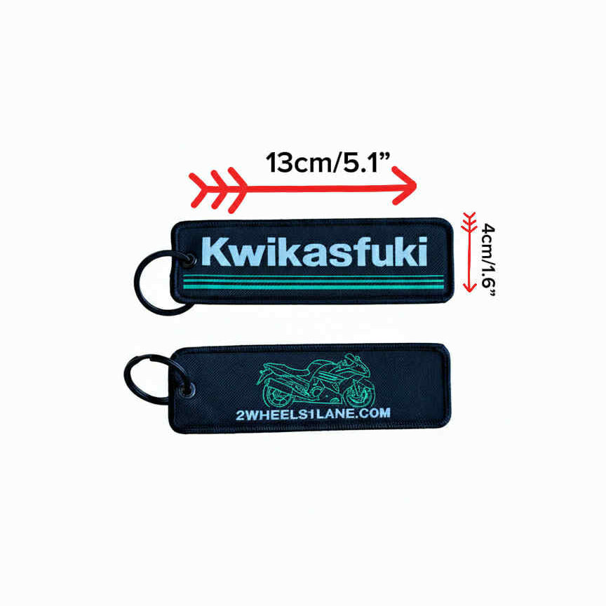 Motorcycle Key Tag – Kwikasfuki (13cm x 4cm)