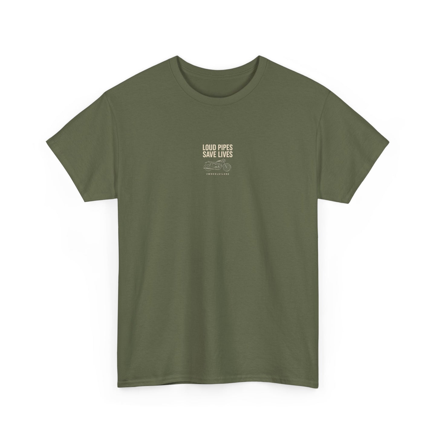 Loud Pipes Save Lives T-Shirt – Motorcycle Rider Tee | 2Wheels1Lane