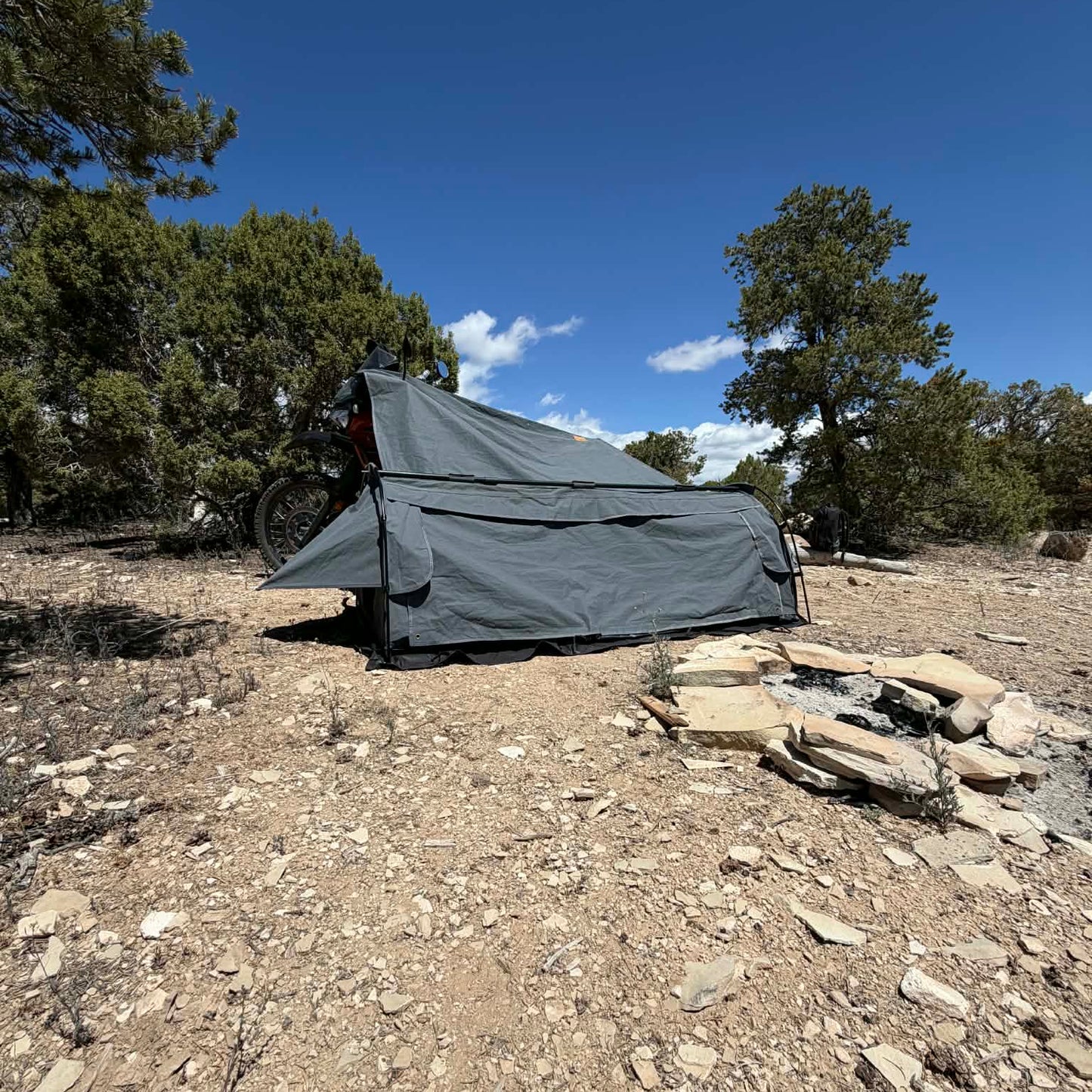 OUTLAW Motorcycle Camping Tent | 2Wheels1Lane Adventure Swag