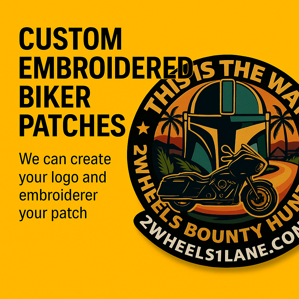 Custom Logo & Biker Patch Design Service – By 2Wheels1Lane